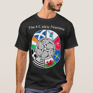 Het vlaggenontwerp van de 8 oude Keltische Naties T-shirt