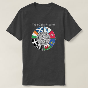 Het vlaggenontwerp van de 8 oude Keltische Naties T-shirt