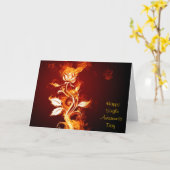 Het vlammen nam - de Gelukkige Enige Dag van de Kaart (Gele Bloem)