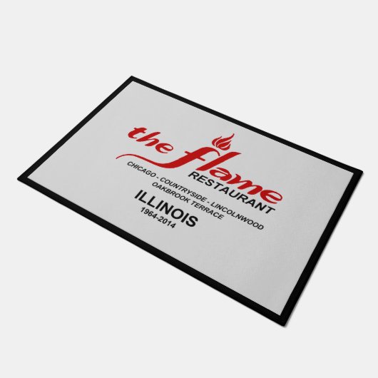 Het Vlamrestaurant Illinois Deurmat (Schuin)