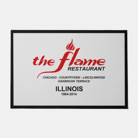 Het Vlamrestaurant Illinois Deurmat (Voorkant)