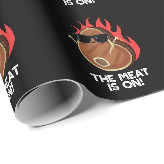 Het vlees is afkomstig van grappig voedsel dat ste cadeaupapier (Rol Hoek)