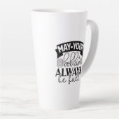 Het vlees is altijd gevuld latte mok (Rechterhoek)