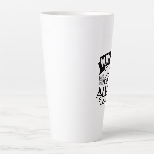 Het vlees is altijd gevuld latte mok (Voorkant)