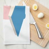 Het vliegboek en de Cartoon keukenhanddoek (Quarter Fold)