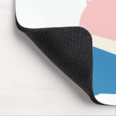 Het vliegboek en de Cartoon Pig Mousepad Muismat (Hoek)