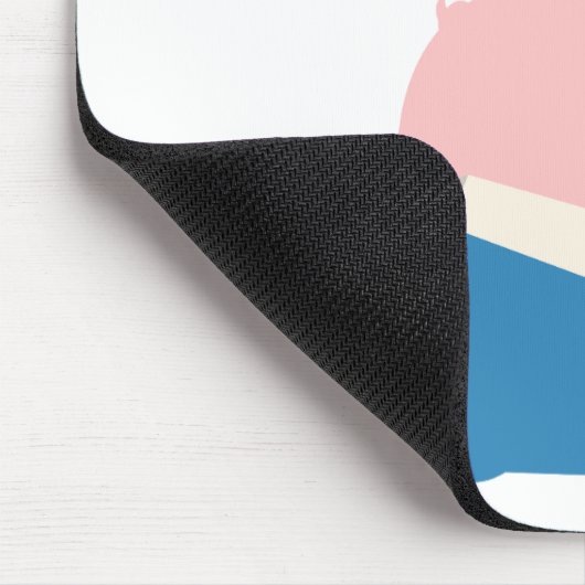 Het vliegboek en de Cartoon Pig Mousepad Muismat (Hoek)