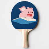 Het vliegboekje en de Cartoon pingpongpeddel Tafeltennisbatje (Achterkant)