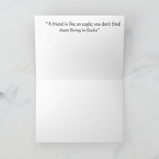 Het vliegen Eagle Kaart (Binnen)