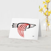 Het vliegen Eagle Kaart (Gele Bloem)