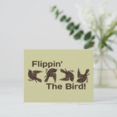 Het vliegen met de vogel briefkaart (Staand voorkant)