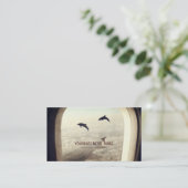 Het vliegen met Dolphins Visitekaartje (Staand voorkant)