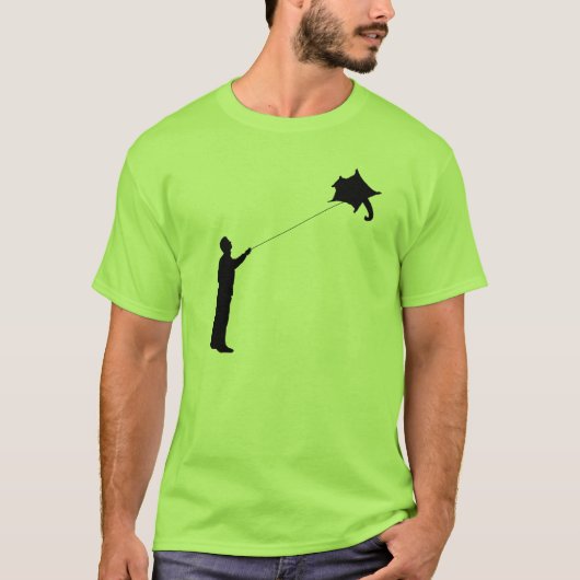 Het vliegen met een suikerglider Kite T-shirt (Voorkant)