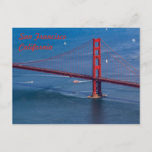 Het vliegen over de brug van San Francisco Golden  Briefkaart