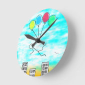 Het vliegen over de Stad met Ballons Ronde Klok (Hoek)