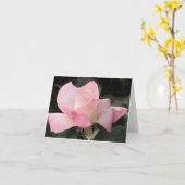 Het vliegen roze nam toe kaart (Gele Bloem)