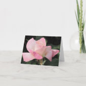 Het vliegen roze nam toe kaart (Voorkant)