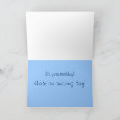 Het vliegen slikt het Fijne Wenskaart van de Kunst Kaart (Binnen)