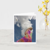 Het Vliegen van de vlieger Kaart (Gele Bloem)