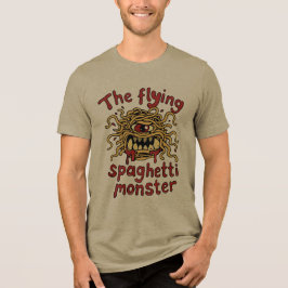 Het vliegende spaghettimonster Tri-Blend shirt
