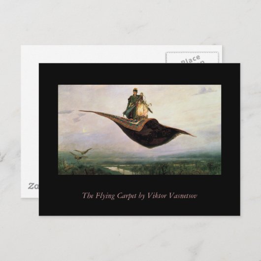 Het vliegende tapijt briefkaart (Voorkant / Achterkant)