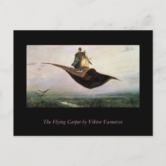 Het vliegende tapijt briefkaart (Voorkant)