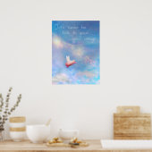 Het vliegende varken is nooit te laat om je spulle poster (Keuken)