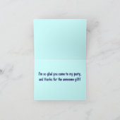 Het vliegtuig dankt u voor de Gift Bedankkaart (Binnen)