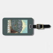 Het Vliegtuig & de Visserij van de struik - Bagagelabel (Voorkant horizontaal)