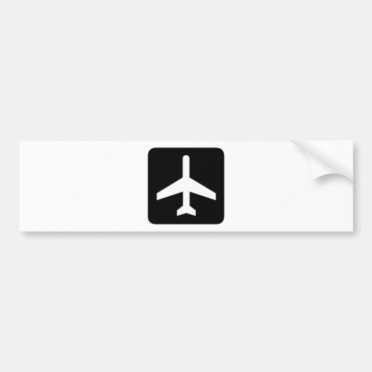 Het vliegtuig koelt producten! bumpersticker (Voorkant)