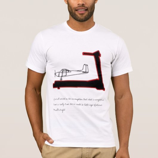 Het vliegtuig op een loopband... t-shirt (Voorkant)