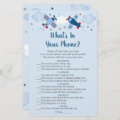 Het vliegtuig stapt wolken wat in uw telefoonspel (Voorkant / Achterkant)