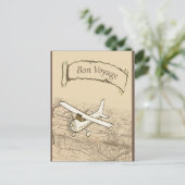 Het Vliegtuig van de Reis van Bon Briefkaart (Staand voorkant)