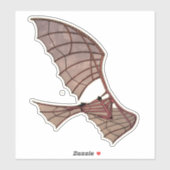 Het Vliegtuig van Leonardo da Vinci Sticker (Vel)