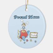 Het vliegtuig van Proud Mam Het is een Jongen Gift Keramisch Ornament (Links)