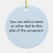 Het vliegtuig van Proud Mam Het is een Jongen Gift Keramisch Ornament (Achterkant)