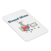 Het vliegtuig van Proud Mam Het is een Jongen Gift Magneet (Rechterzijde)