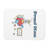 Het vliegtuig van Proud Mam Het is een Jongen Gift Magneet (Horizontaal)