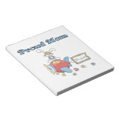 Het vliegtuig van Proud Mam Het is een Jongen Gift Notitieblok (Schuin)