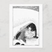 Het vliegveld in het Briefkaart van de winter (Voorkant)