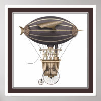 Het vliegveld Penny Farthing Fantasy Flying Machin