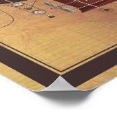 Het vliegveld Petite Rouge Steampunk Flying Machin Poster (Hoek)