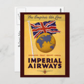 Het vliegveld van het Rijk Briefkaart (Voorkant / Achterkant)