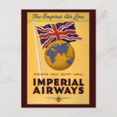 Het vliegveld van het Rijk Briefkaart (Voorkant)