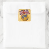Het vliegveld van het Rijk Vierkante Sticker (Tas)