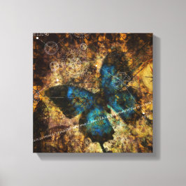 Het vlindereffect overwegen canvas afdruk