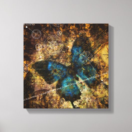 Het vlindereffect overwegen canvas afdruk (Voorkant)