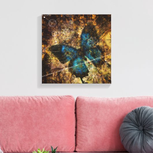 Het vlindereffect overwegen canvas afdruk (Insitu (Woonkamer))