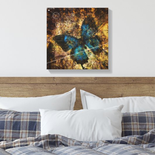 Het vlindereffect overwegen canvas afdruk (Insitu (Slaapkamer))