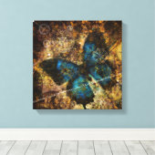 Het vlindereffect overwegen canvas afdruk (Insitu (Houten vloer))